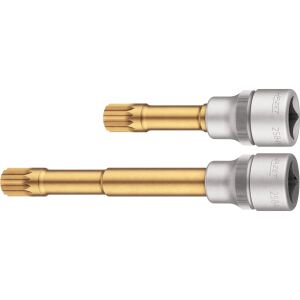 HAZET Schraubendreher-Einsatz-Satz 2584-12/2, 1/2" (2-teilig, Innen-Vielzahn XZN mit Zapfen)