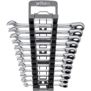 wiha Ringratschen-Gabelschlüssel-Set, 12-teilig, umschaltbar (SW 8 - 19mm)