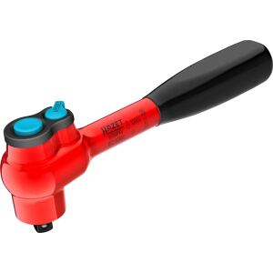 HAZET Feinzahn-Umschaltknarre 8816HPKV (rot, Betätigungswinkel 4°, Kugelsicherung)