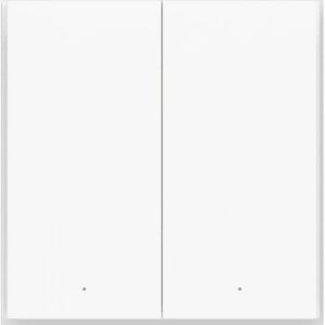 AQARA Smarter Lichtschalter H1 EU (ohne Neutralleiter) (grau, Doppel Wippe)