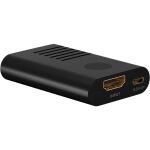 Goobay HDMI-Signalverstärker 4K @ 60Hz, HDMI Verlängerung (schwarz)