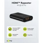 Goobay HDMI-Signalverstärker 4K @ 60Hz, HDMI Verlängerung (schwarz)