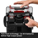 Einhell Power X-Change Akku-Kompressor TE-AC 36/150 Li OF - Solo, 36Volt (2x18V) (schwarz/rot, ohne Akku und Ladegerät)