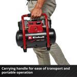 Einhell Power X-Change Akku-Kompressor TE-AC 36/150 Li OF - Solo, 36Volt (2x18V) (schwarz/rot, ohne Akku und Ladegerät)