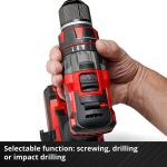 Einhell Professional Akku-Schlagbohrschrauber TP-CD 18/80 Li-i BL - Solo, 18Volt (rot/schwarz, ohne Akku und Ladegerät)