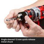 Einhell Professional Akku-Schlagbohrschrauber TP-CD 18/80 Li-i BL - Solo, 18Volt (rot/schwarz, ohne Akku und Ladegerät)