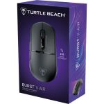 Turtle Beach Burst II Air – Kabellose 2,4-GHz-Gaming-Maus: ultraleichte 47 g, Optical Switches, symmetrisch, optischer Sensor, 26k DPI, Bluetooth, bis zu 120h Akkulaufzeit - Schwarz