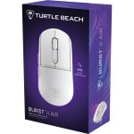 Turtle Beach Burst II Air – Kabellose 2,4-GHz-Gaming-Maus: ultraleichte 47 g, Optical Switches, symmetrisch, optischer Sensor, 26k DPI, Bluetooth, bis zu 120h Akkulaufzeit - Weiß