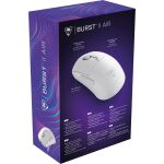 Turtle Beach Burst II Air – Kabellose 2,4-GHz-Gaming-Maus: ultraleichte 47 g, Optical Switches, symmetrisch, optischer Sensor, 26k DPI, Bluetooth, bis zu 120h Akkulaufzeit - Weiß