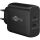 Goobay USB-C Dual-Schnellladegerät, PD, GaN, 65 Watt (schwarz, 1x USB-C, 1x USB-A, Power Delivery)