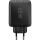 Goobay USB-C Dual-Schnellladegerät, PD, GaN, 65 Watt (schwarz, 1x USB-C, 1x USB-A, Power Delivery)