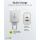 Goobay USB-C Dual-Schnellladegerät, PD, GaN, 65 Watt (weiß, 1x USB-C, 1x USB-A, Power Delivery)
