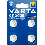 Varta Lithium Coin Knopfzelle CR2025, 3Volt (4 Stück)