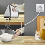 Krups GmbH Handmixer 3Mix 9000 GN9121 (weiß/silber, 750 Watt, mit Mixfuß und Becher)