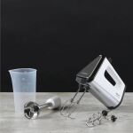 Krups GmbH Handmixer 3Mix 9000 GN9121 (weiß/silber, 750 Watt, mit Mixfuß und Becher)