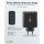 Goobay USB-C Multiport-Schnellladegerät, PD, GaN, 68 Watt (schwarz, 3x USB-C, 1x USB-A, Power Delivery, QuickCharge)