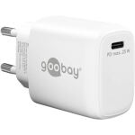 Goobay USB-C PD GaN Schnellladegerät 25 Watt (weiß, Power Delivery 3.0)