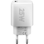 Goobay USB-C PD GaN Schnellladegerät 25 Watt (weiß, Power Delivery 3.0)