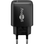 Goobay USB-C PD GaN Schnellladegerät 25 Watt (schwarz, Power Delivery 3.0)