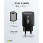 Goobay USB-C PD GaN Schnellladegerät 25 Watt (schwarz, Power Delivery 3.0)