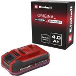 Einhell Akku Power-X-Change Plus 18Volt 4,0Ah SEALED (rot/schwarz, IP57, wasserfest, Kurzschlusssicherung)