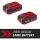 Einhell Akku Power-X-Change Plus 18Volt 4,0Ah SEALED (rot/schwarz, IP57, wasserfest, Kurzschlusssicherung)