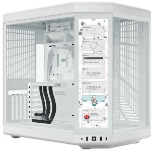 HYTE Y70 Touch Infinite  (weiß, Tempered Glass x 2)