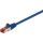 Goobay Patchkabel Cat.6 S/FTP (PiMF) (blau, 15cm)