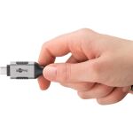 Goobay Ethernet-Kabel USB-C 3.2 Gen2 Stecker > RJ-45 Stecker (schwarz/silber, 1,5 Meter, geflochtener Textilmantel)