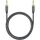 Goobay Plus Audio Verbindungskabel AUX 3,5mm stereo (schwarz/silber, 1 Meter)
