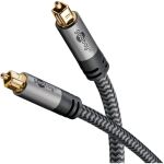 Goobay Plus Toslink-Kabel (schwarz/silber, 3 Meter)