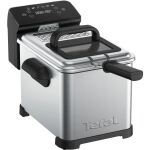 Tefal Fritteuse FR507D Family Pro Digital (edelstahl/schwarz, 2.400 Watt, Ölbehälter 4 Liter)