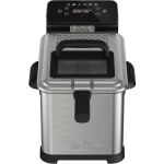 Tefal Fritteuse FR507D Family Pro Digital (edelstahl/schwarz, 2.400 Watt, Ölbehälter 4 Liter)
