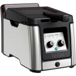 Tefal Fritteuse Clear Duo FR600D (edelstahl/schwarz, 2.000 Watt, Ölbehälter 3,5 Liter)