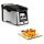Tefal Fritteuse Clear Duo FR600D (edelstahl/schwarz, 2.000 Watt, Ölbehälter 3,5 Liter)