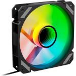 Sharkoon SHARK Mirror RGB PWM REVERSE Computergehäuse Ventilator 12 cm Schwarz 1 Stück(e)