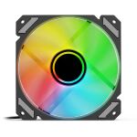 Sharkoon SHARK Mirror RGB PWM REVERSE Computergehäuse Ventilator 12 cm Schwarz 1 Stück(e)
