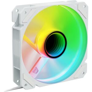 Sharkoon SHARK Mirror RGB PWM REVERSE Computergehäuse Ventilator 12 cm Weiß 1 Stück(e)