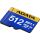 A-Data Premier Extreme microSDXC SD7.1 512 GB (blau/gelb, SD7.1 Express, UHS-I U3, Class 10, V30, Nintendo Switch 2 Ready)
