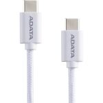 A-Data USB 2.0 Kabel, USB-C Stecker > USB-C Stecker (weiß, 1 Meter, PD 3.0, QC 3.0, Laden mit bis zu 100 Watt)