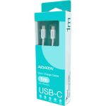 A-Data USB 2.0 Kabel, USB-C Stecker > USB-C Stecker (weiß, 1 Meter, PD 3.0, QC 3.0, Laden mit bis zu 100 Watt)