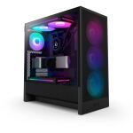 NZXT Europe H5 Flow RGB ( 2024 )  (schwarz, Tempered Glass)