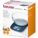 Beurer Küchenwaage KS 25 (schwarz, mit...