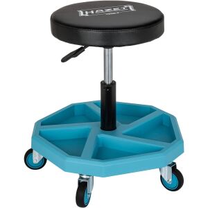 HAZET Arbeits-Sitz 195N-4 (blau/schwarz, belastbar bis 150kg, höhenverstellbar)