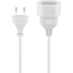 Goobay Verlängerungskabel Eurostecker > Eurobuchse (weiß, 2 Meter)