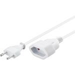 Goobay Verlängerungskabel Eurostecker > Eurobuchse (weiß, 2 Meter)