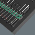 Wera 9715 Schaumstoffeinlage Kraftform Micro Set 1 9715 (schwarz/grün, für Tool Rebel Werkstattwagen)