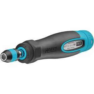 HAZET Drehmoment-Schraubendreher 6004CT-12 (schwarz/blau, 0,2 - 1,2 Nm, 1/4" Bitaufnahme, Rundgriff)