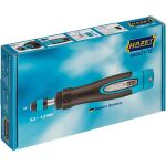 HAZET Drehmoment-Schraubendreher 6004CT-12 (schwarz/blau, 0,2 - 1,2 Nm, 1/4" Bitaufnahme, Rundgriff)