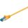 Goobay Patchkabel Cat.6a S/FTP (PiMF) (gelb, 3 Meter, doppelt geschirmt)